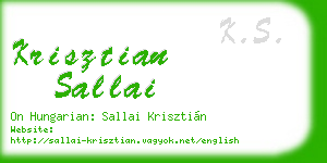 krisztian sallai business card